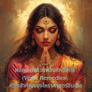 Read more about the article พลิกชะตาด้วยพลังศักดิ์สิทธิ์ (Vedic Remedies) หัวใจสำคัญของโหราศาสตร์อินเดีย